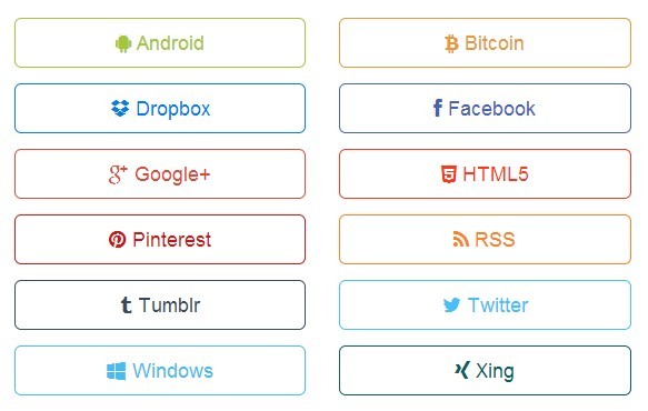 Brand buttons for Bootstrap